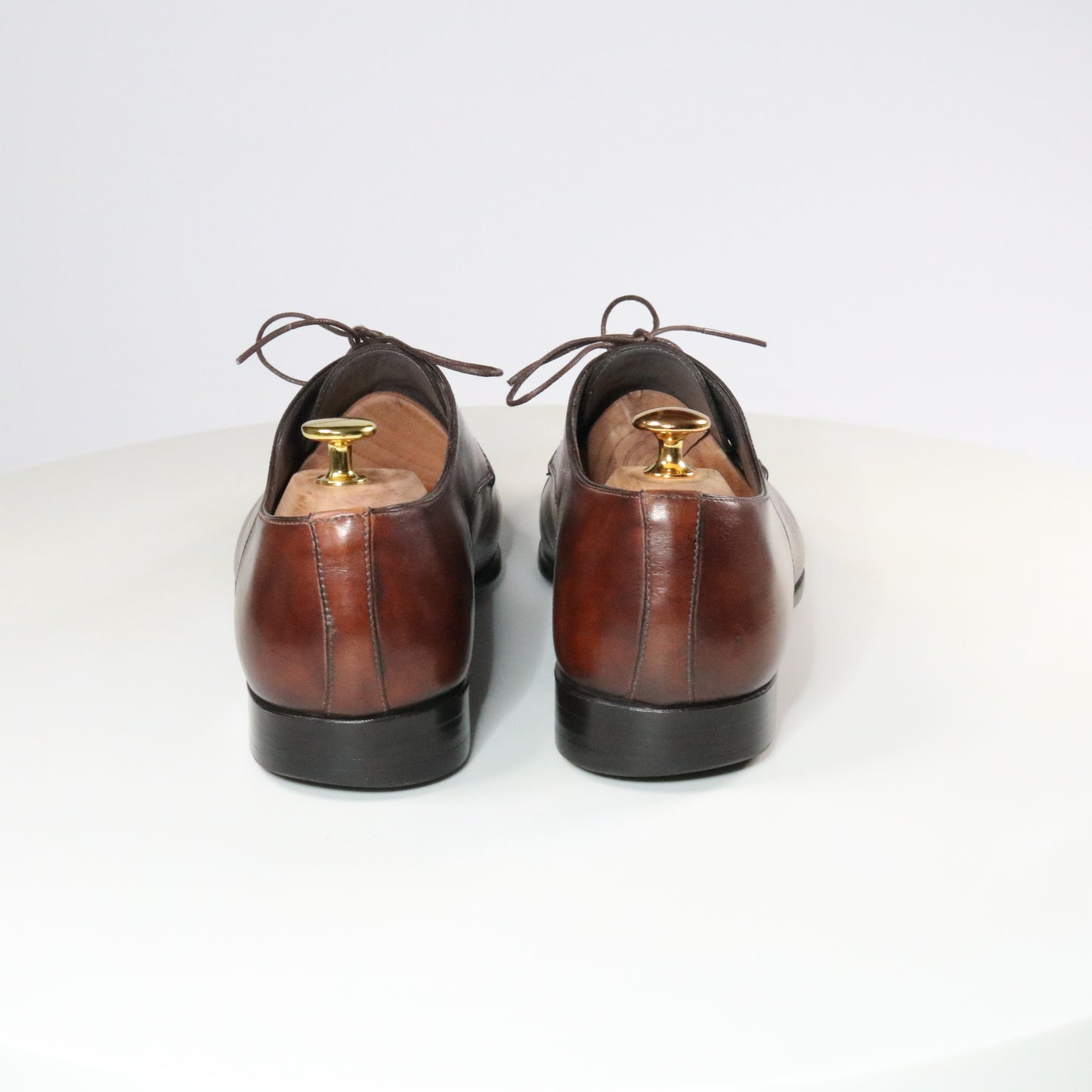 Santoni  Reverse stitch Cap Toe Derby  (½)