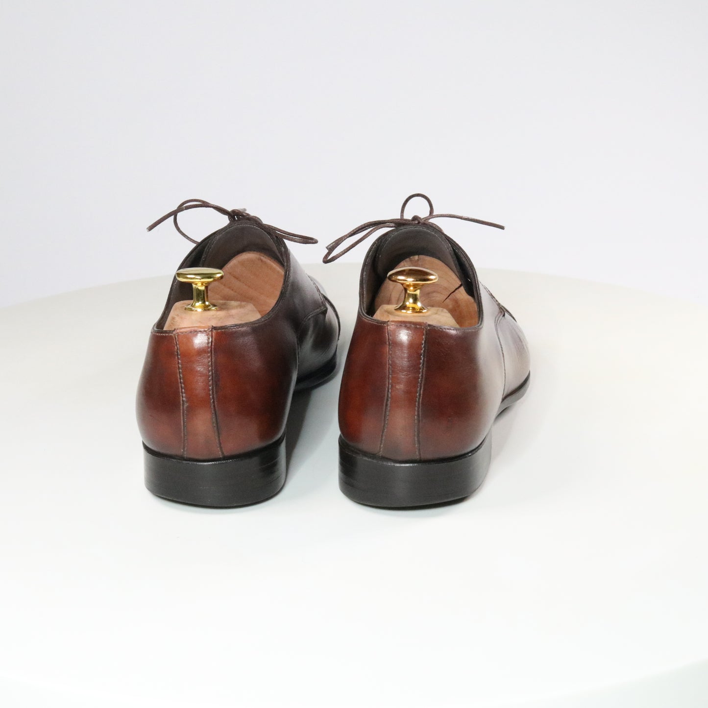 Santoni  Reverse stitch Cap Toe Derby  (½)